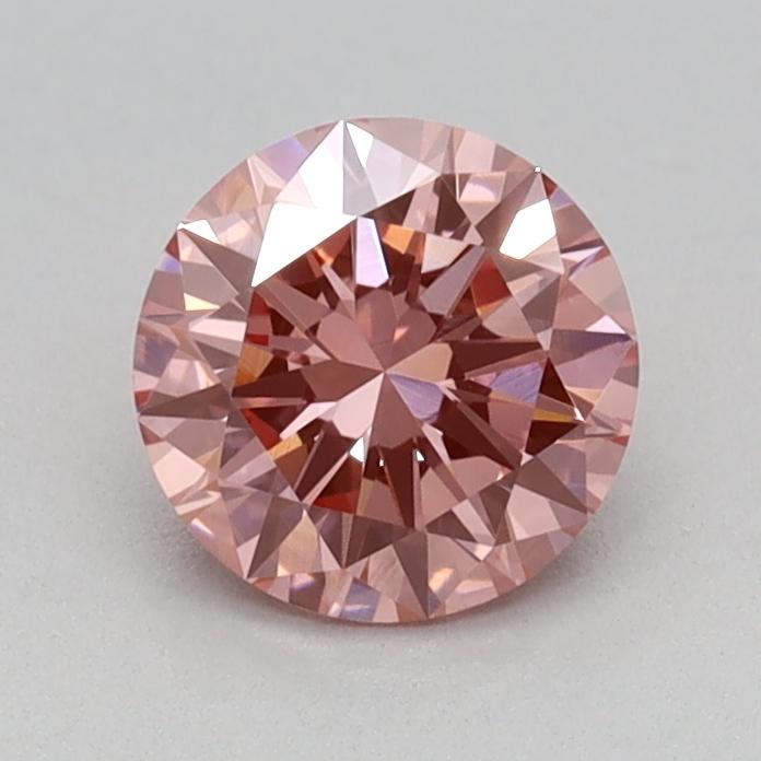 0.62 Ct. Fancy Vivid Pink Round Lab Grown Diamond