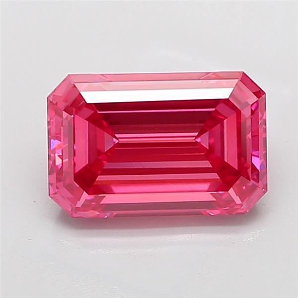 5.22 Ct. Fancy Vivid Pink Emerald Lab Grown Diamond