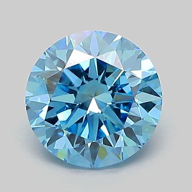 1.08 Ct. Fancy Vivid  Blue Round Lab Grown Diamond
