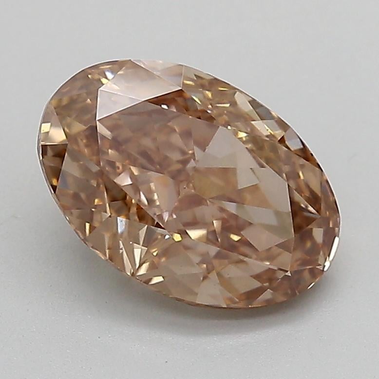 2.06 Ct. Fancy Light  Brown Oval Lab Grown Diamond