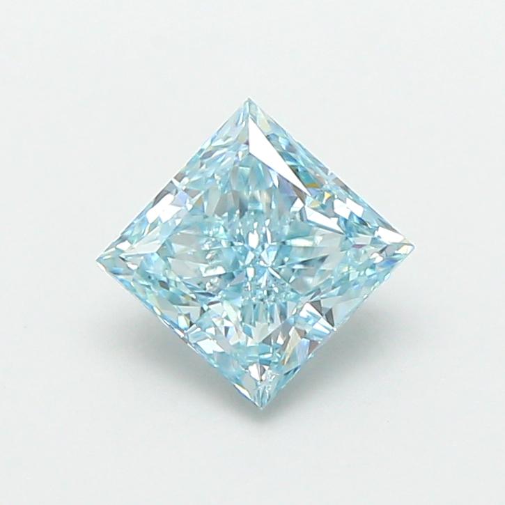 1.03 Ct. Fancy Vivid  Blue Princess Lab Grown Diamond