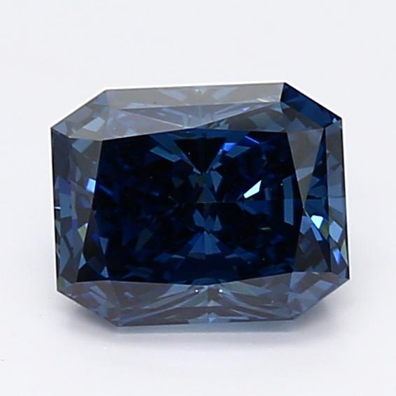 1.21 Ct. Fancy Deep Blue Radiant Lab Created Diamond