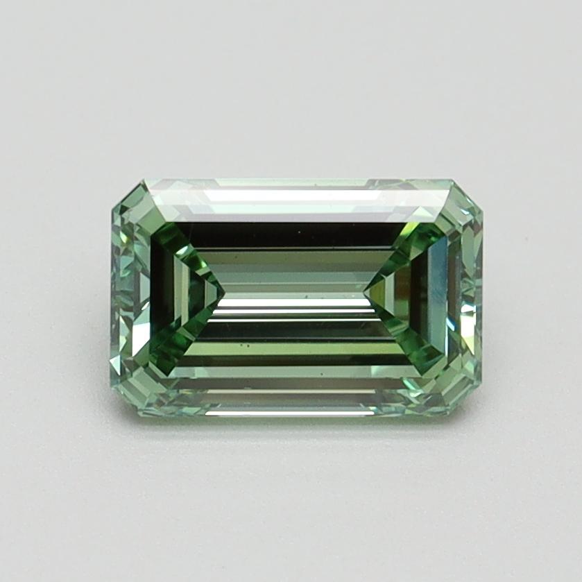 1.00 Ct. Fancy Vivid Green Emerald Lab Grown Diamond
