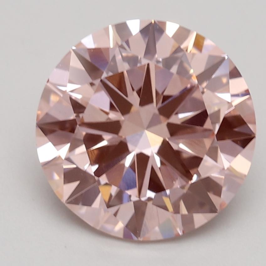 2.20 Ct. Fancy Intense Pink Round Lab Grown Diamond
