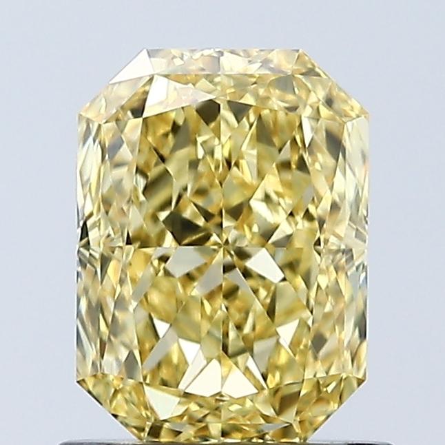 1.08 Ct. Fancy Vivid Yellow Radiant Lab Grown Diamond