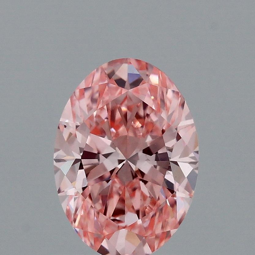 1.00 Ct. Fancy Vivid Pink Oval Lab Grown Diamond