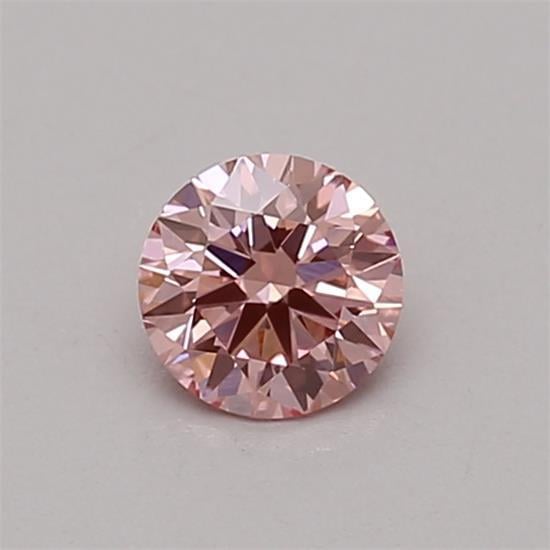 0.30 Ct. Fancy Vivid Pink Round Lab Grown Diamond