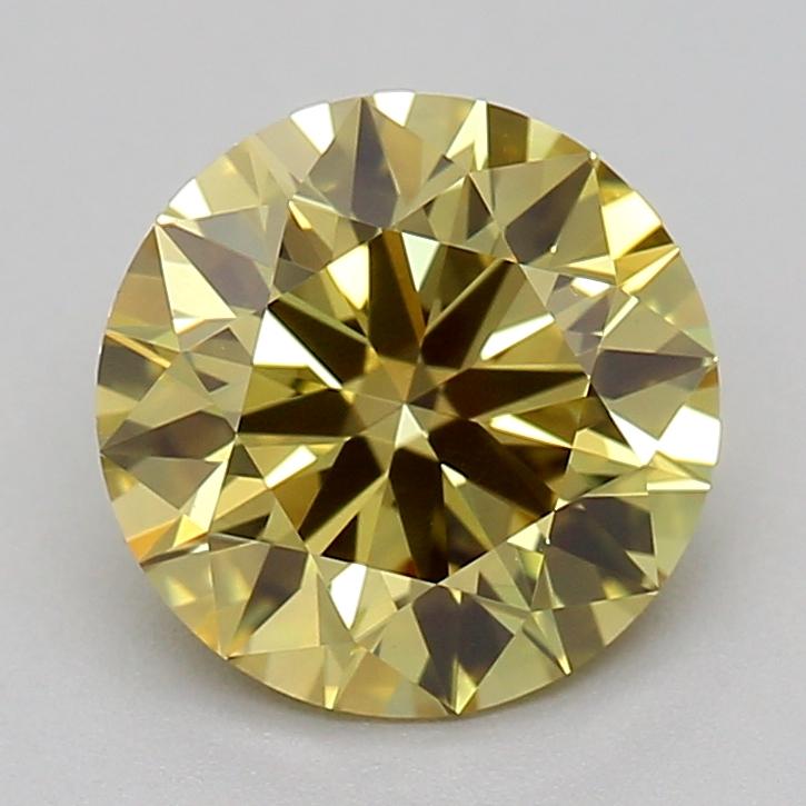 1.04 Ct. Fancy  Yellow Round Lab Grown Diamond