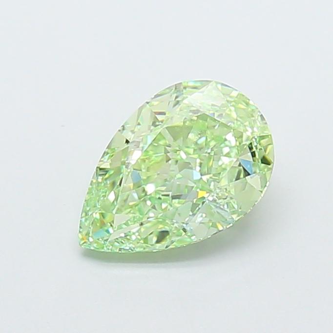 1.77 Ct. Fancy Vivid  Green Pear Lab Grown Diamond