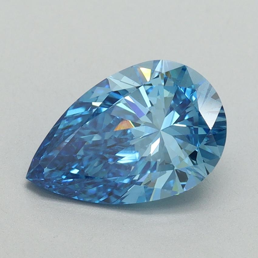 1.50 Ct. Fancy Vivid Blue Pear Lab Grown Diamond