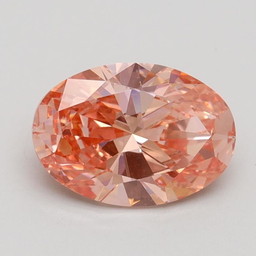 1.60 Ct. Fancy Vivid Pink Oval Lab Grown Diamond