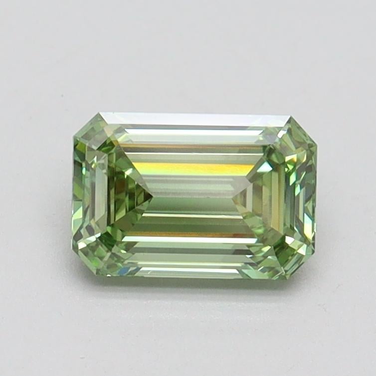 0.80 Ct. Fancy Vivid Green Emerald Lab Grown Diamond