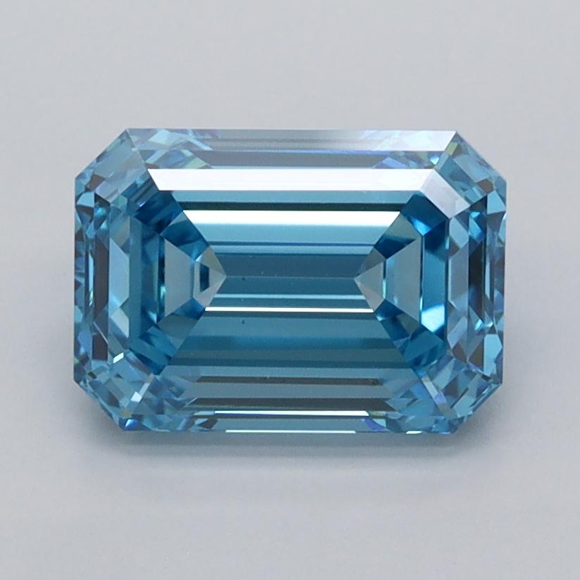 2.07 Ct. Fancy Vivid  Blue Emerald Lab Grown Diamond