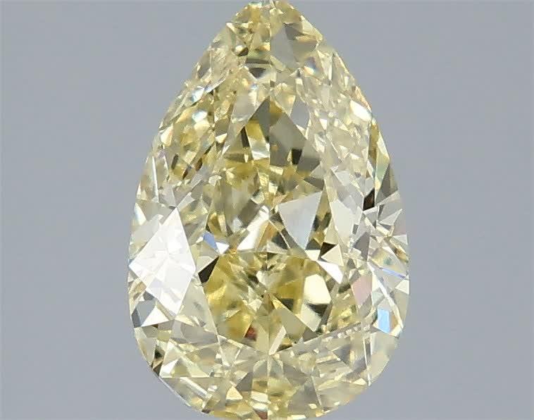 2.10 Ct. Fancy Yellow Pear Lab Grown Diamond
