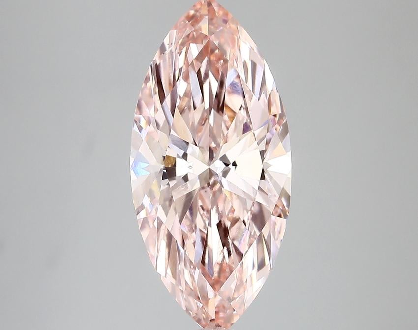 4.03 Ct. Fancy Intense Pink Marquise Lab Grown Diamond