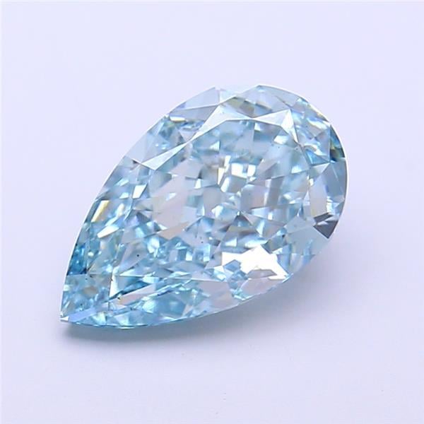 2.45 Ct. Fancy Vivid  Blue Pear Lab Grown Diamond