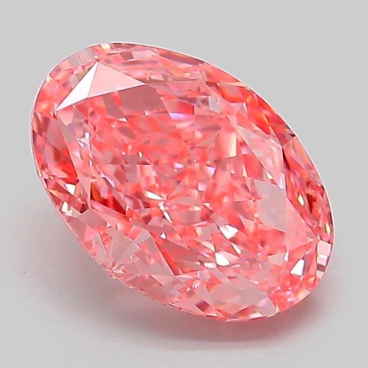 2.10 Ct. Fancy Pink Oval Lab Grown Diamond