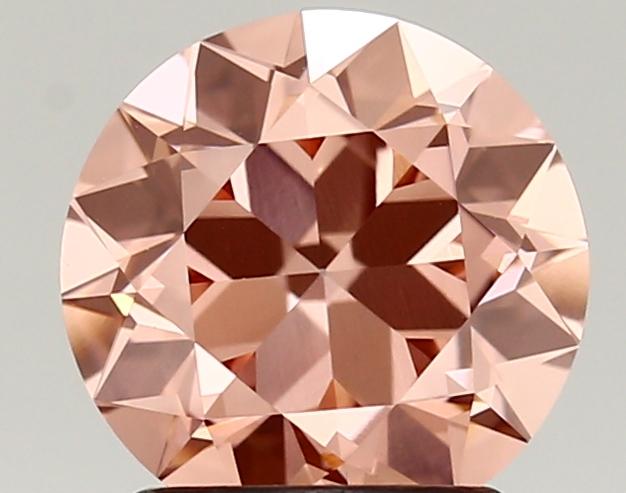 1.76 Ct. Fancy Vivid Pink Round Lab Grown Diamond