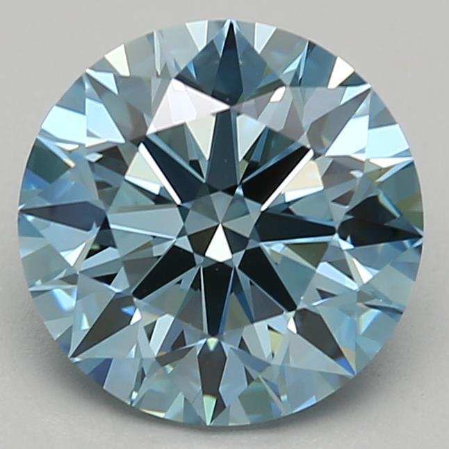 2.10 Ct. Fancy Vivid Blue Round Lab Grown Diamond