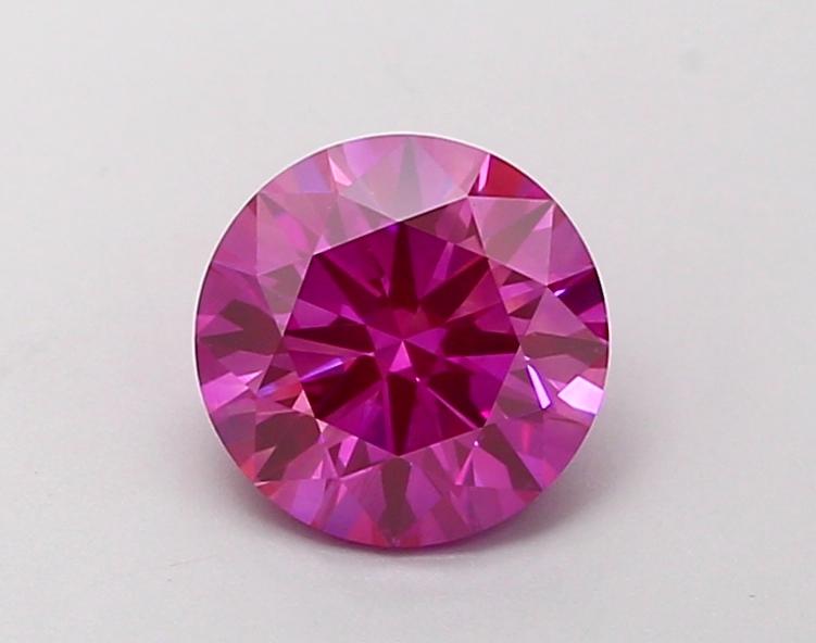 1.15 Ct. Fancy Vivid Pink Round Lab Grown Diamond