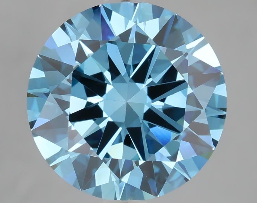 4.00 Ct. Fancy Vivid Blue Round Lab Grown Diamond