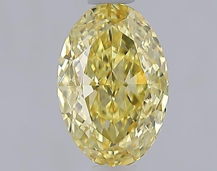 1.05 Ct. Fancy Intense  Yellow Oval Lab Grown Diamond