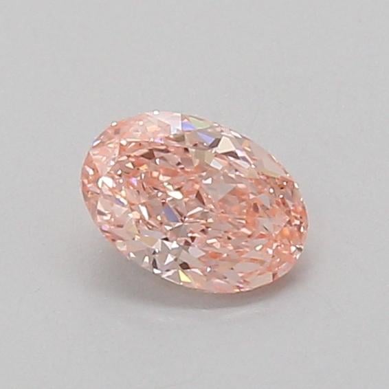 0.48 Ct. Fancy Vivid Pink Oval Lab Grown Diamond