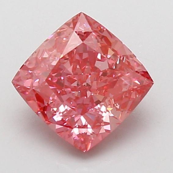 1.54 Ct. Fancy Vivid Pink Cushion Lab Grown Diamond