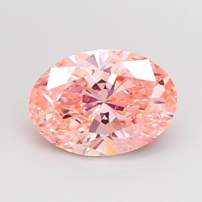 1.57 Ct. Fancy Vivid Pink Oval Lab Grown Diamond
