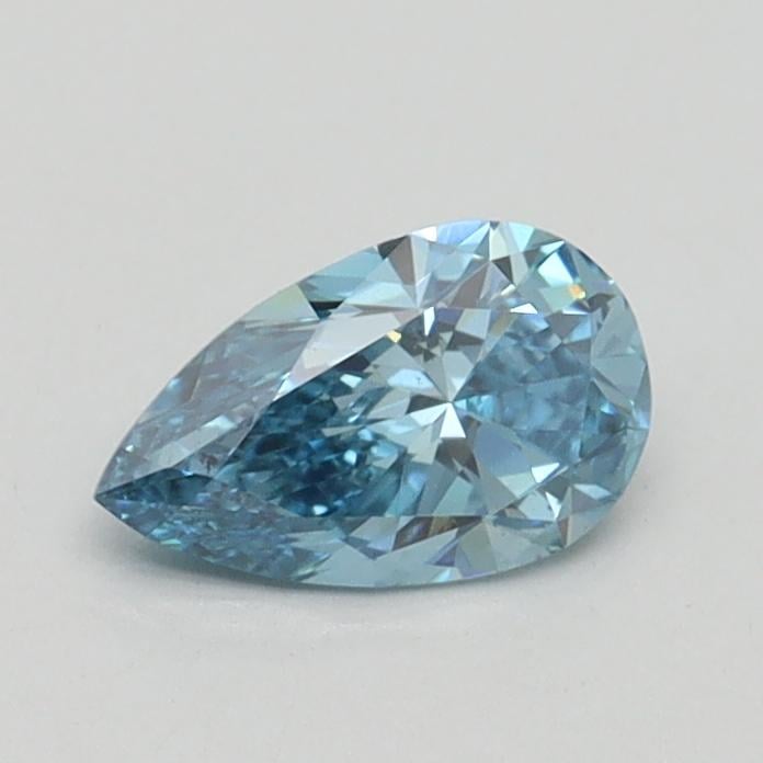 0.51 Ct. Fancy Vivid Blue Pear Lab Grown Diamond