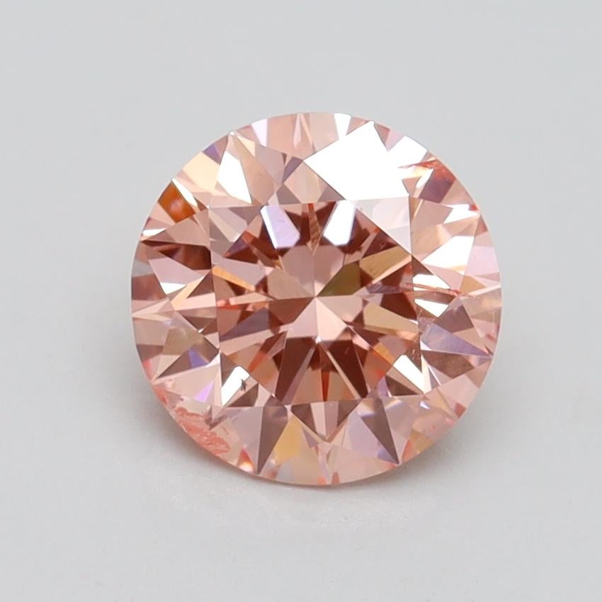 1.53 Ct. Fancy Intense Pink Round Lab Grown Diamond
