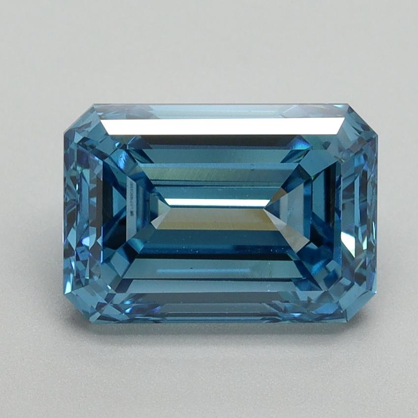 3.02 Ct. Fancy Vivid Blue Emerald Lab Grown Diamond