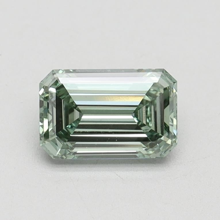 0.73 Ct. Fancy Intense Green Emerald Lab Grown Diamond
