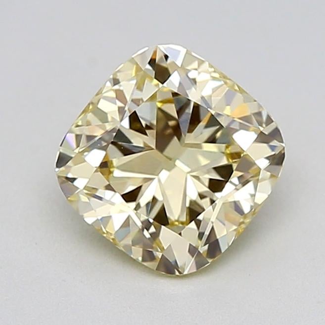 1.03 Ct. Fancy Light  Yellow Cushion Lab Grown Diamond