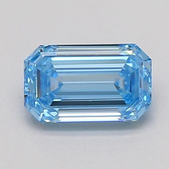 0.32 Ct. Fancy Vivid  Blue Emerald Lab Grown Diamond