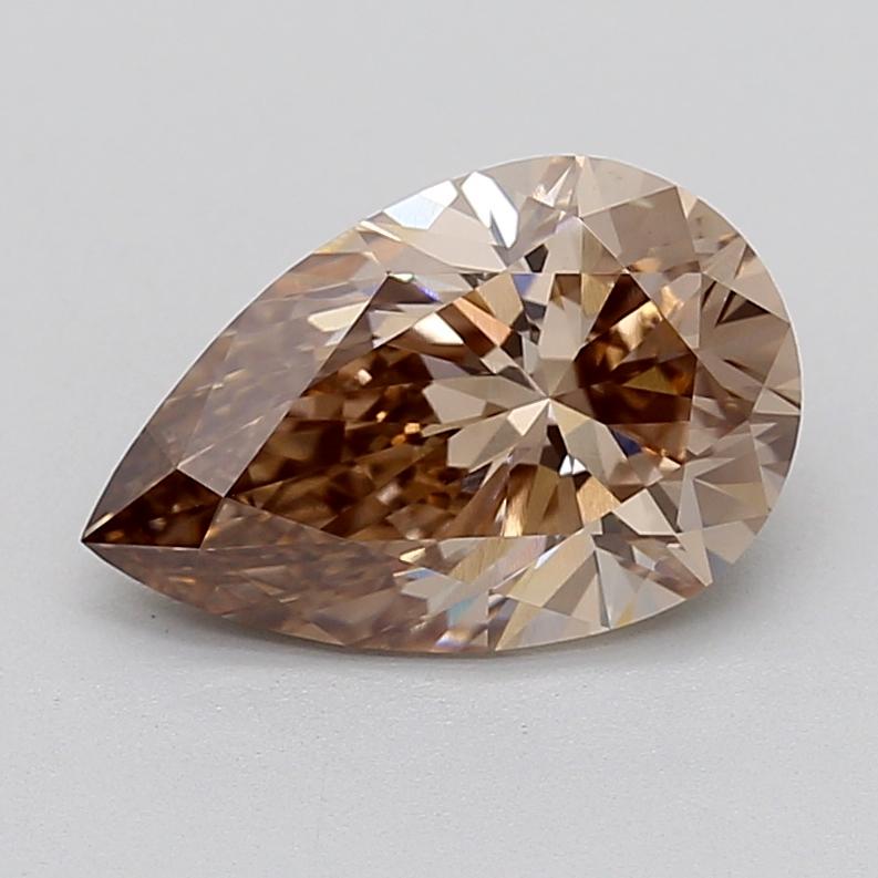 3.02 Ct. Fancy  Brown Pear Lab Grown Diamond