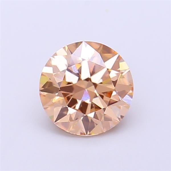 1.08 Ct. Light Brown Round Lab Grown Diamond