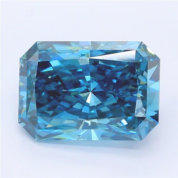 3.02 Ct. Fancy Vivid Blue Radiant Lab Grown Diamond