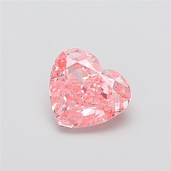 1.58 Ct. Fancy Vivid Pink Heart Lab Grown Diamond