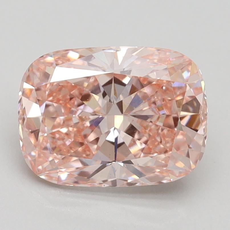 2.02 Ct. Fancy Intense Pink Cushion Lab Grown Diamond