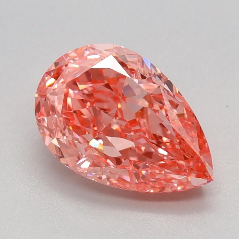 1.21 Ct. Fancy Vivid Pink Pear Lab Grown Diamond