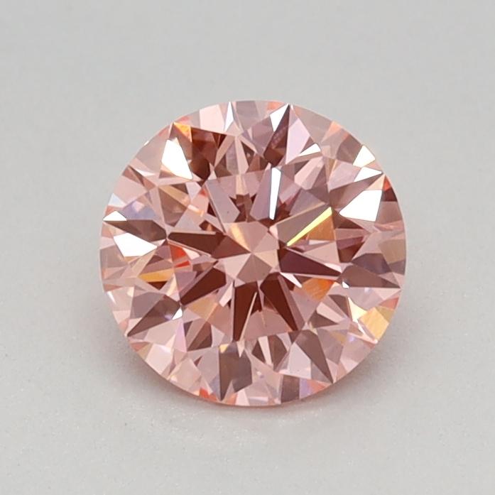 0.52 Ct. Fancy Vivid Pink Round Lab Grown Diamond
