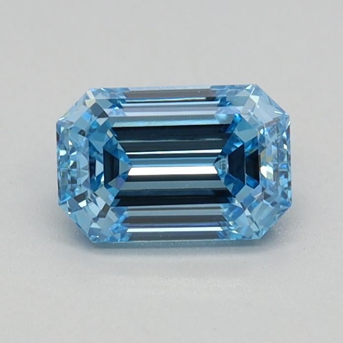 0.53 Ct. Fancy Intense Blue Emerald Lab Grown Diamond