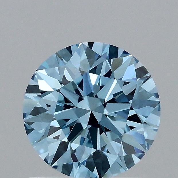 1.08 Ct. Fancy Vivid Blue Round Lab Grown Diamond