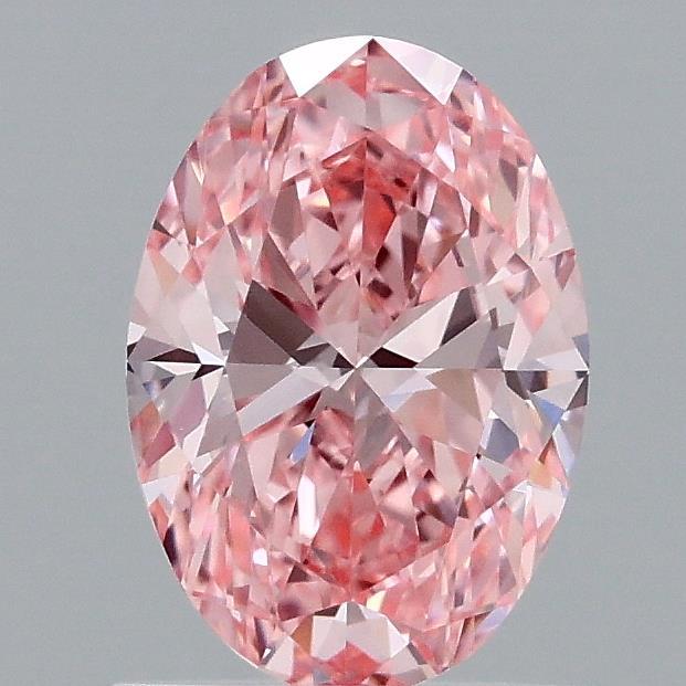 1.08 Ct. Fancy Vivid Pink Oval Lab Grown Diamond