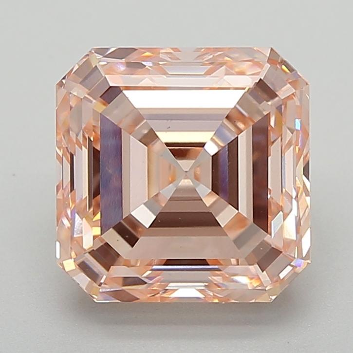 3.48 Ct. Fancy Intense  Pink Asscher Lab Grown Diamond