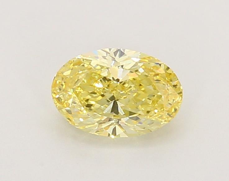 0.71 Ct. Fancy Intense Yellow Oval Lab Grown Diamond