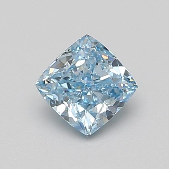 0.72 Ct. Fancy Vivid Blue Cushion Lab Grown Diamond