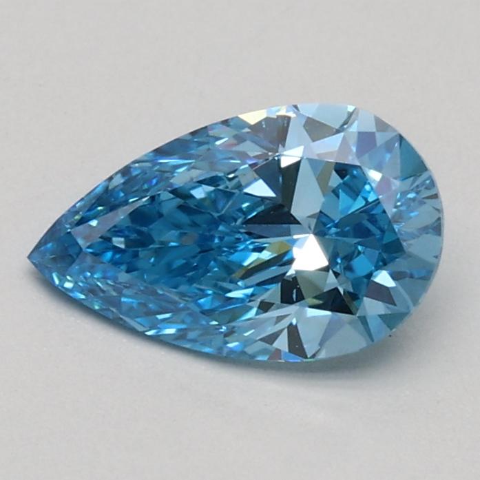 0.55 Ct. Fancy Vivid Blue Pear Lab Grown Diamond
