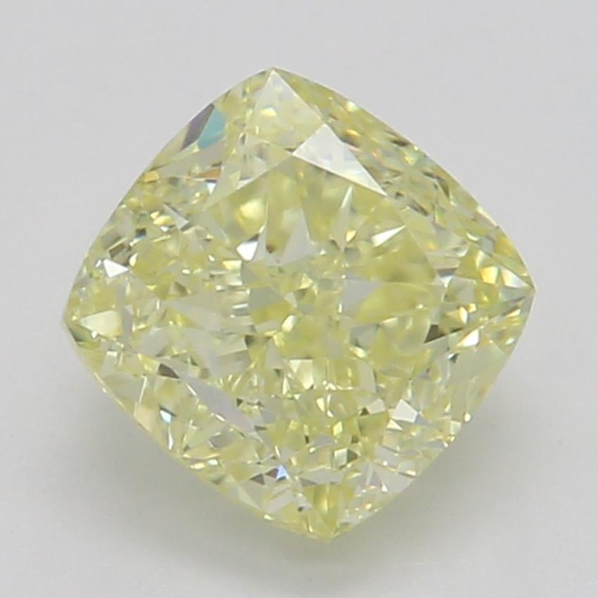 0.74 Ct. Fancy Yellow Cushion Diamond